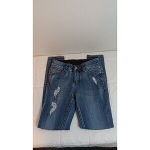 Jag Jeans Mid Rise Skinny Jeans Sz 27 Distressed Medium Wash